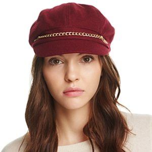August Hat Company Wool Newsboy with Chain - 100% Exclusive